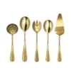 Aida atelier Serveringsbestik guld 5-dele
