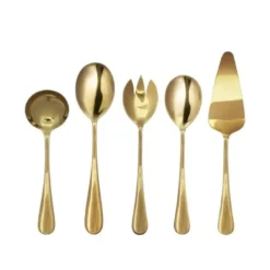 Aida atelier Serveringsbestik guld 5-dele