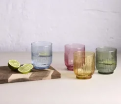 Aida Mosaic glas multifarvet 4 stk 33 cl