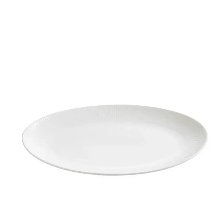 Aida Relief ovalt serveringsfad 40x31 cm