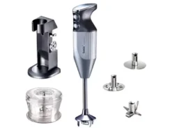 Bamix Stavblender Deluxe 200 watt C Sølvgrå
