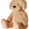 Bamse Hund 100 cm lys brun