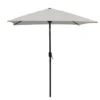 Barcelona parasol alu med tilt 2x2 m natur