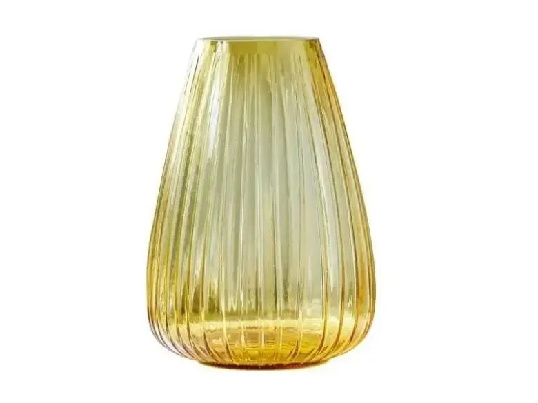 Bitz Kusintha Vase 22 cm Amber