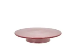 Bitz Lagkagefad på fod 30x5,5 cm pink