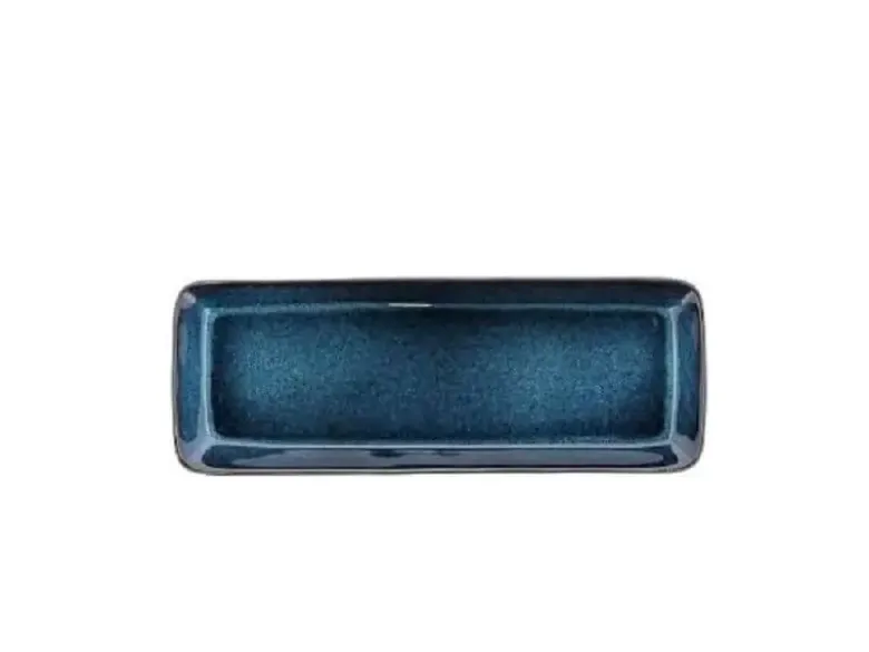 Bitz serveringsfad 38x14 cm sort/blå