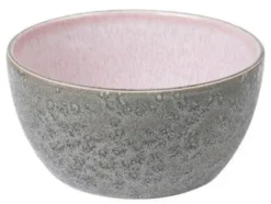 Bitz skål Ø14 cm grå/lys pink