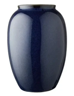 Bitz vase 25 cm mat Blå