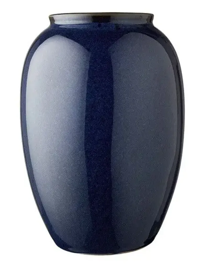 Bitz vase 25 cm mat Blå