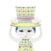 Bjørn Wiinblad vase Lady with hat vase grøn H24,5 cm