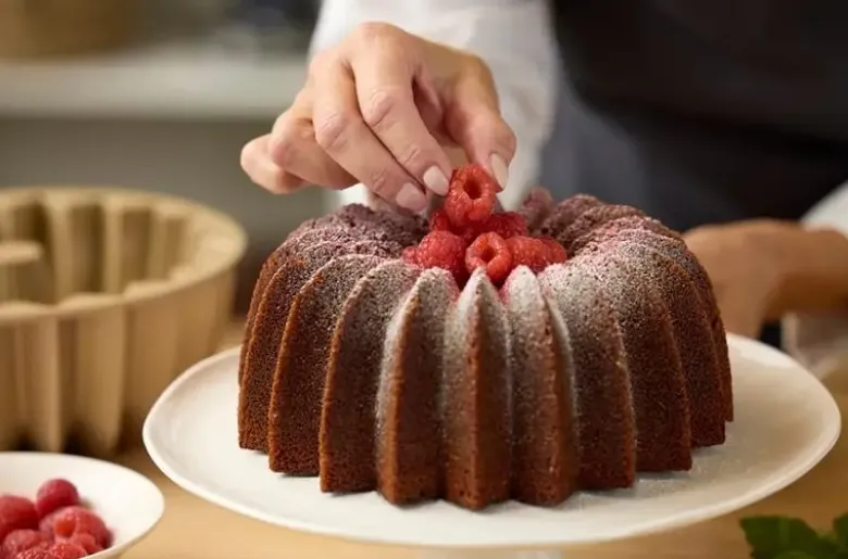 Blomsterbergs Slice Bundt-kageform Dia 24 x 10 cm Rose gold