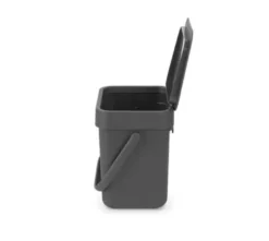 Brabantia Affaldsspand med låg sort.kon. 3 liter Grå