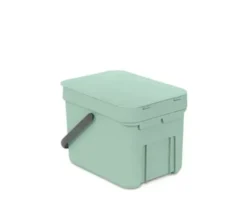 Brabantia Affaldsspand med låg sort.kon. 6L lys grøn