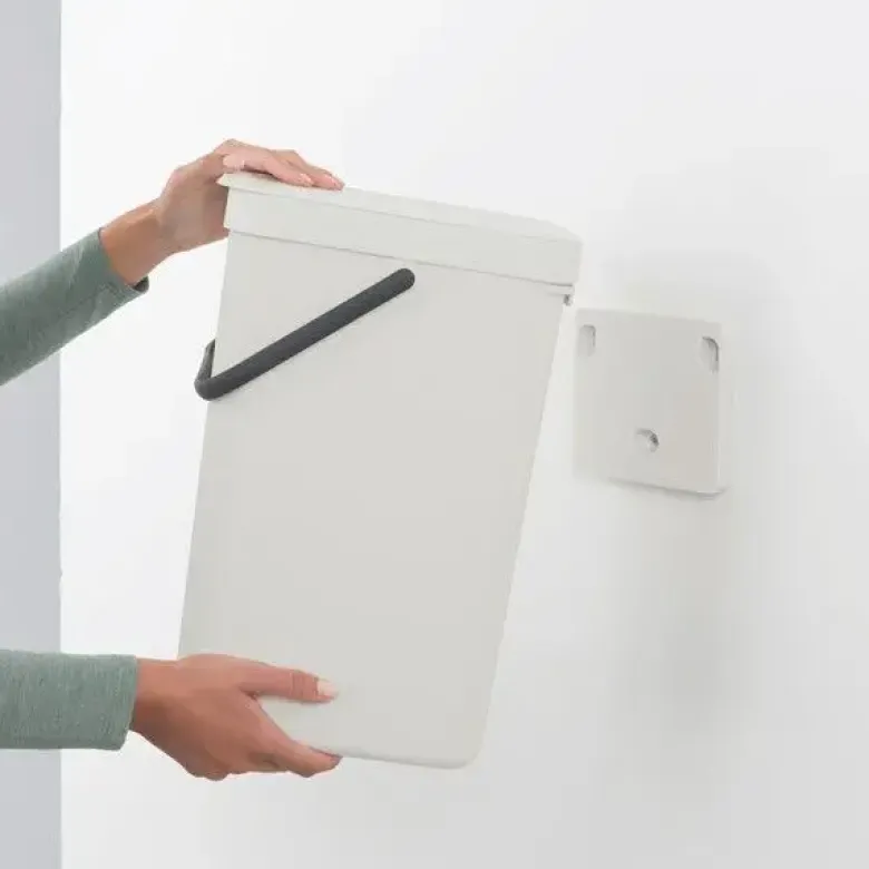 Brabantia Affaldsspand m/låg 16 liter lys grå