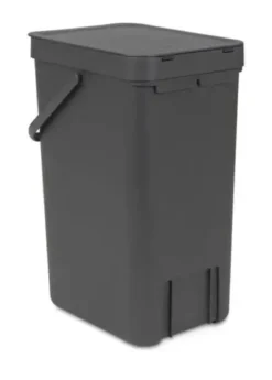Brabantia Affaldsspand m. låg - 16 liter Grå