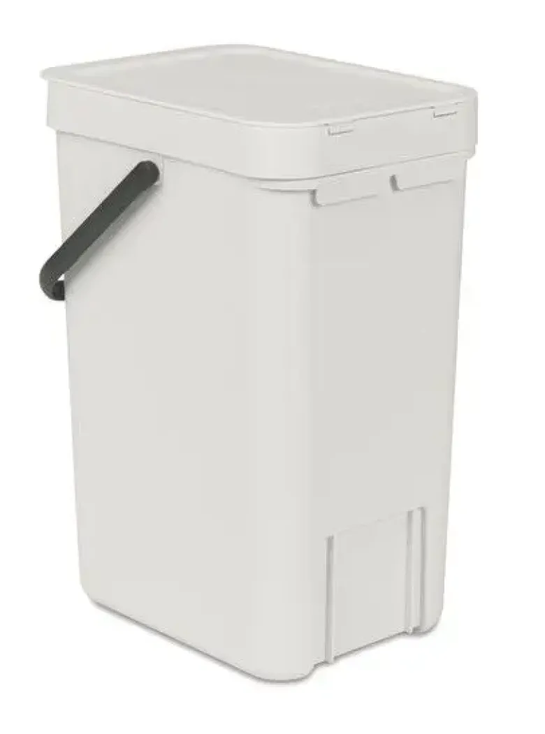 Brabantia Affaldsspand m. låg - 12 liter Lys grå