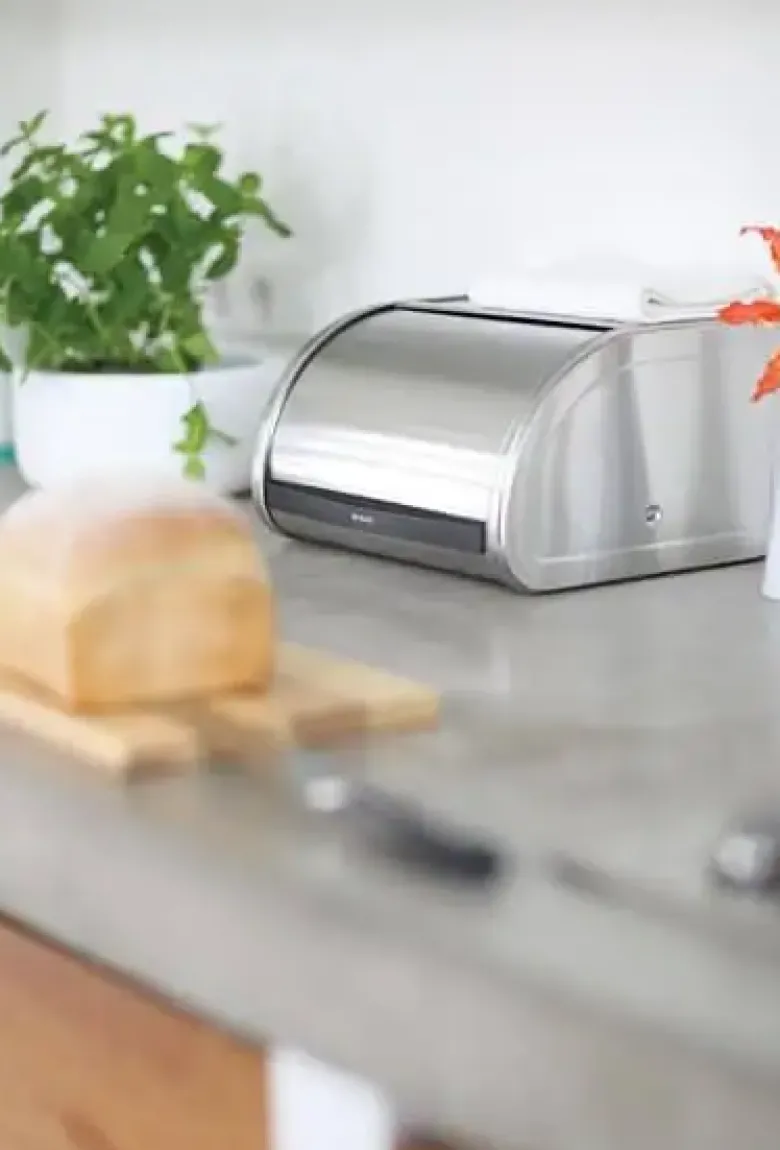 Brabantia brødkasse med roll-top lukkefunktion mat stål