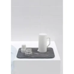 Brabantia microfiber opvaske-måtte - mørk grå 47x40 cm