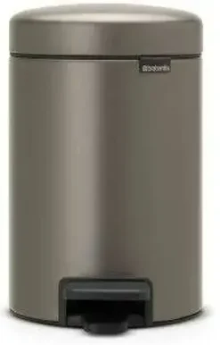 Brabantia Pedalspand Newlcon 3 liter Platinum
