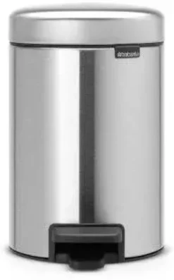 Brabantia Pedalspand Newlcon 5 liter mat stål