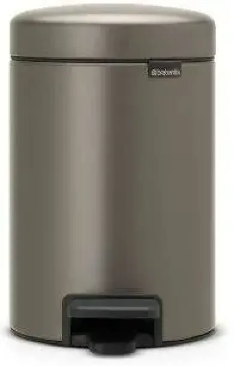 Brabantia Pedalspand Newlcon 5 liter Platinum