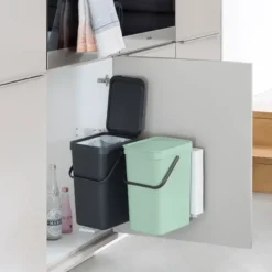Brabantia Sort & Go indbygningsmodul grey/jade green 2 x 16 liter