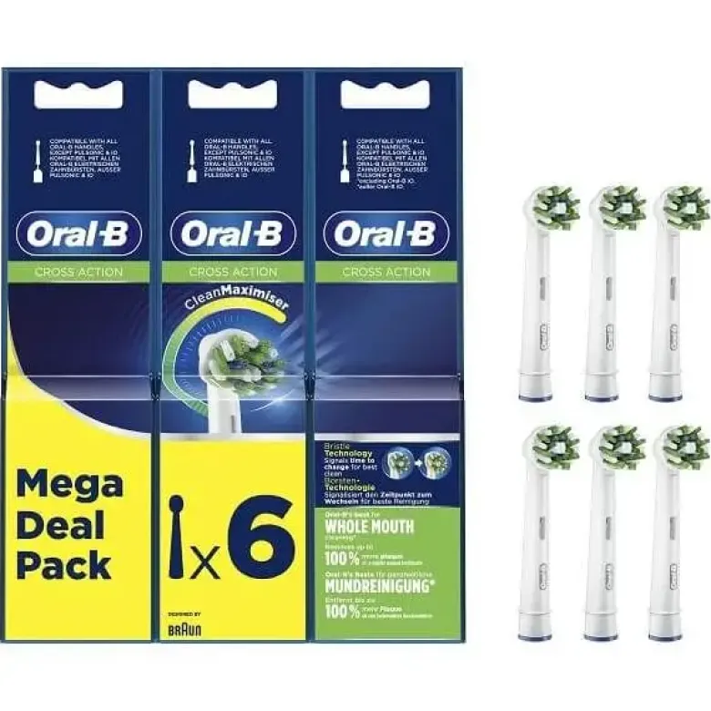 Braun Løse børster Cross Action 6-pack