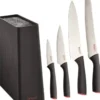 Brund by Scanpan knivblok m. knive 5 dele.
