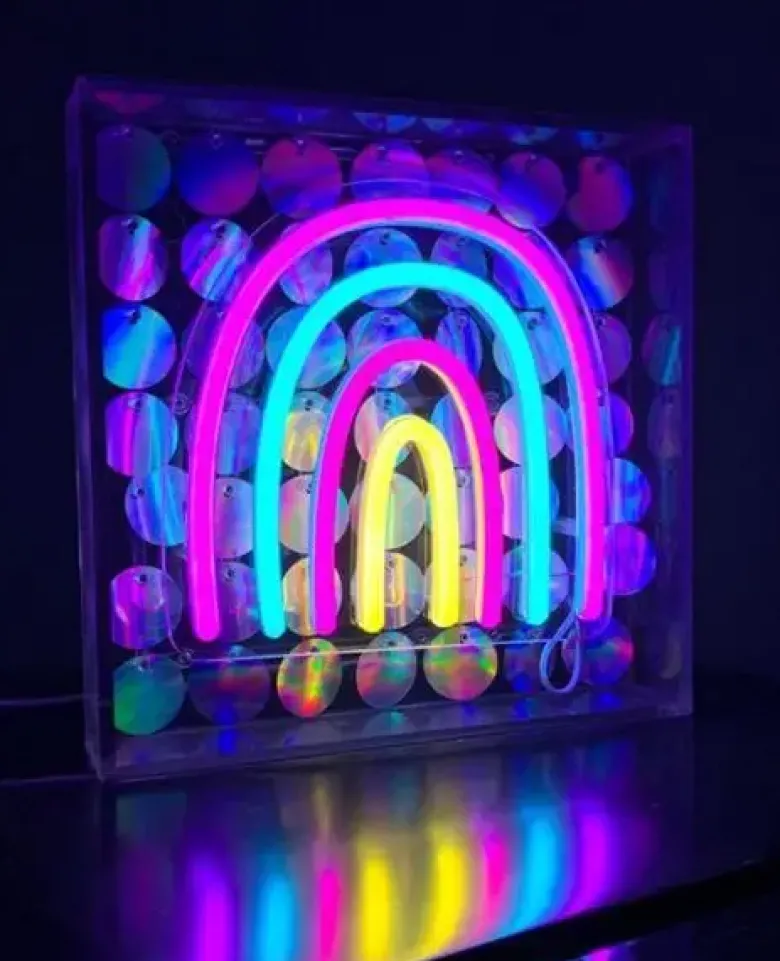 Condor Neonskilt til USB - RAINBOW