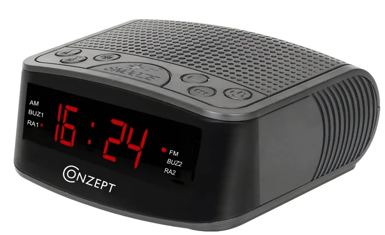 Conzept Clockradio med dual alarm