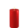 Conzept Electric LED bloklys 3D flamme H15 cm Rød