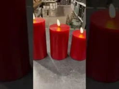 Conzept Electric LED bloklys 3D flamme 3-pak rød