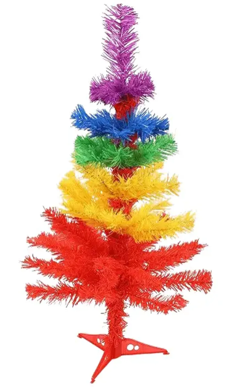 Conzept Juletræ regnbuefarvet H90 cm