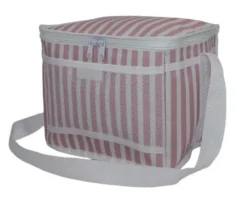 Conzept Køletaske lys rød striber H27 cm. 10L