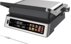 Conzept Kontaktgrill med display og trådløs stegetermometer