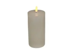 Conzept LED Bloklys 3D flamme opladelig chip 7,5x15 cm