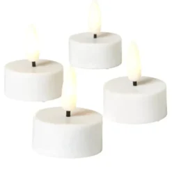 Conzept LED fyrfadslys 3D flamme 4-pak