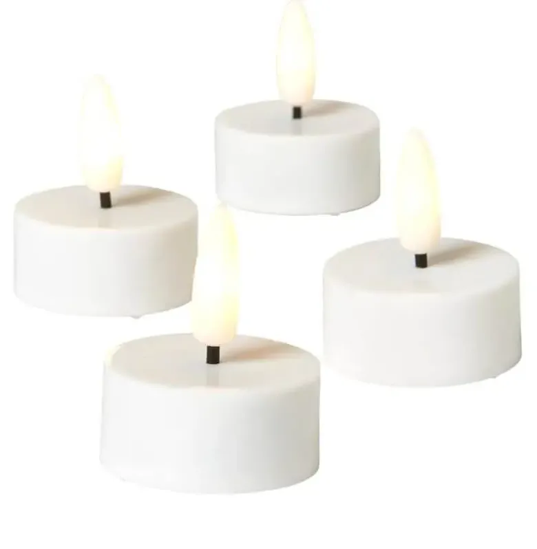 Conzept LED fyrfadslys 3D flamme 4-pak