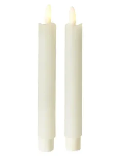 Conzept LED Kronelys med 3D væge hvid H14 cm 2-pak