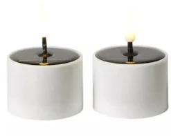 Conzept solcelle fyrfadslys 3D væge 2 stk.