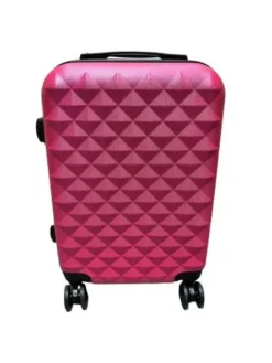 Conzept Travel kabinekuffert 20" pyramide mønster Pink