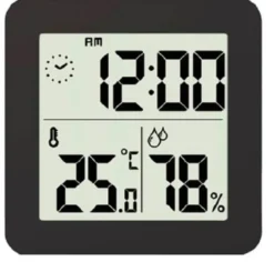 Conzept ur med termometer digitalt med hygrometer
