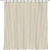 Da'core Badeforhæng inkl. ringe 180x200 cm polyester strib sand