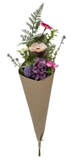 Da'core Buket med valmue/kornblomst 56 cm mix pink