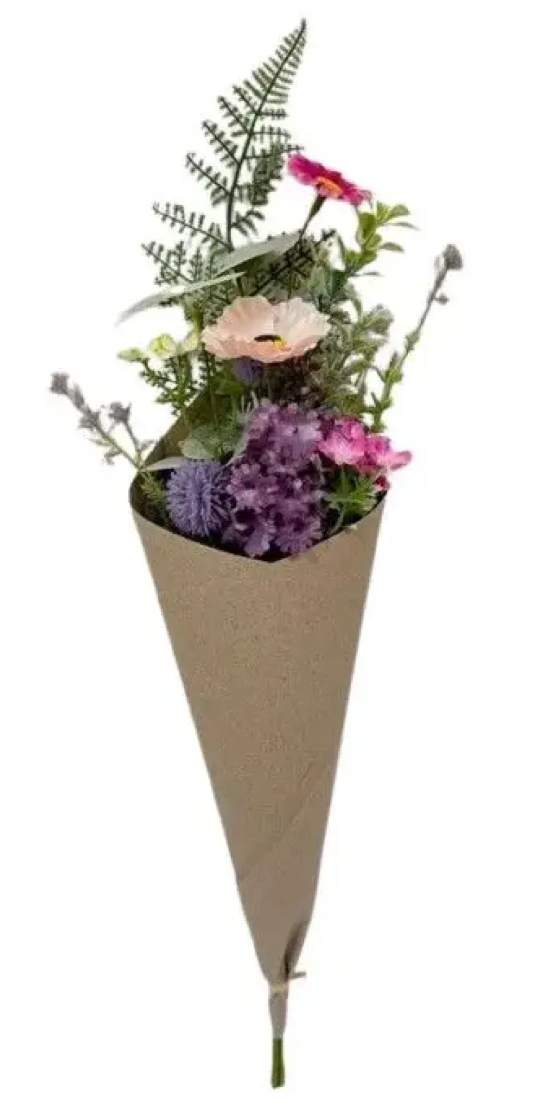Da'core Buket med valmue/kornblomst 56 cm mix pink