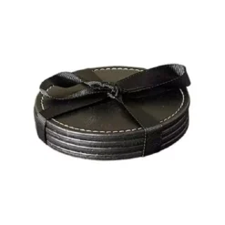 Da'Core Coaster sort rund Ø10 cm 4 stk