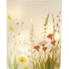 Da'core Cylinderglas med 10 LED flora rød/gul/hvid