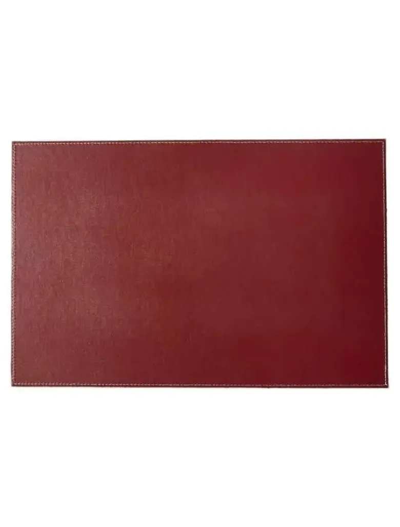 Da'Core Dækkeserviet i kunstigt læder Bordeaux 30x45 cm