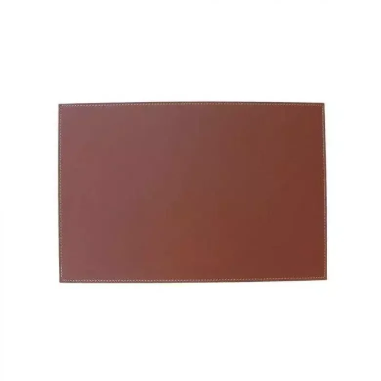 Da'Core Dækkeserviet i kunstigt læder Lysebrun 30x45 cm