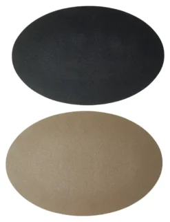 Dacore dækkeserviet oval vendbar taupe/sort